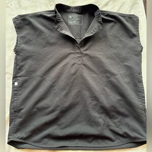 Figs Black Rafaela Scrub Top